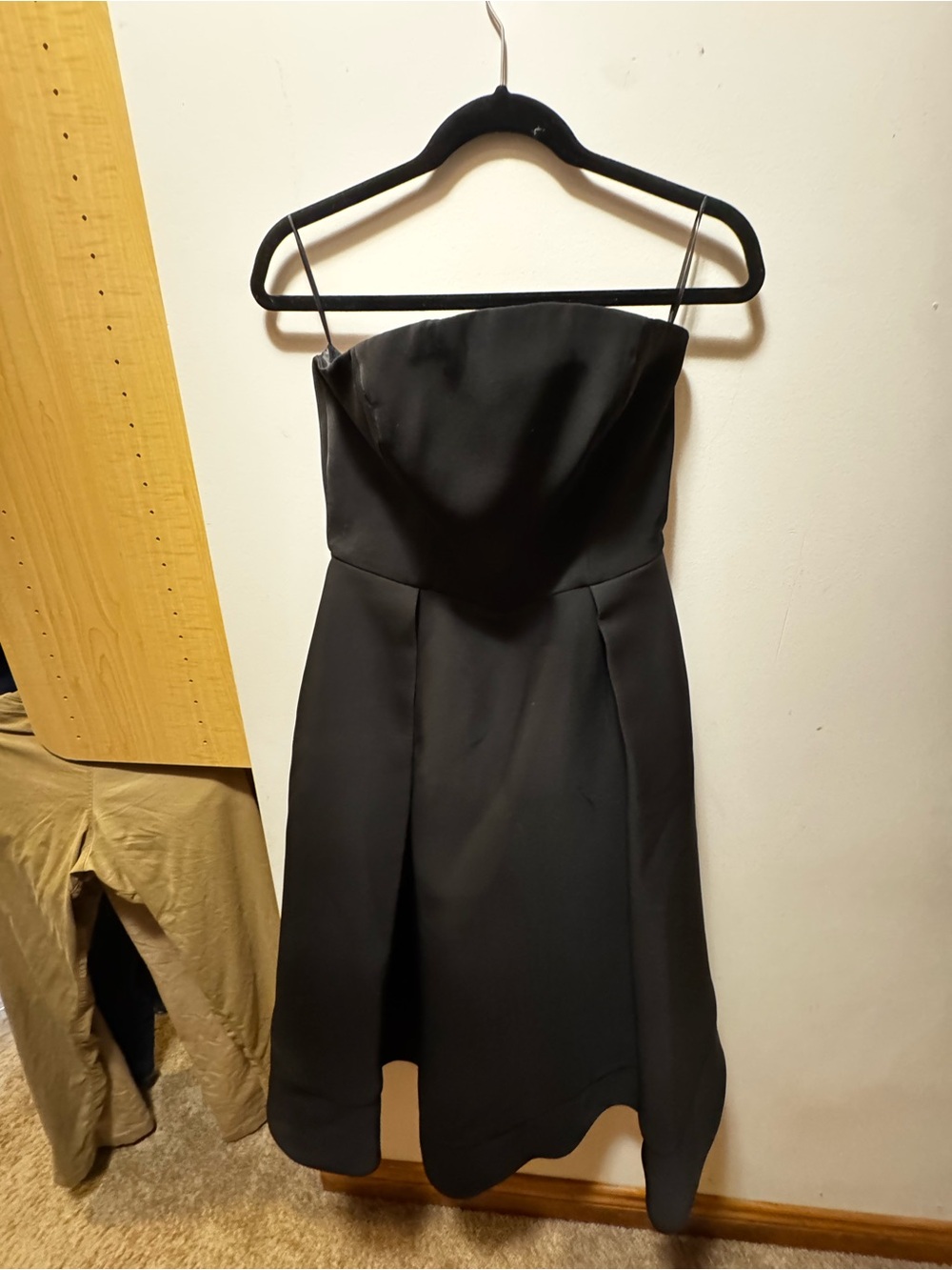 Strapless Black A-Line Cocktail Dress C/MEO COLLECTIVE
